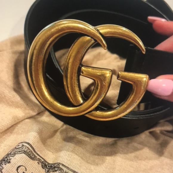 Gucci GG black belt black size 110CM - Picture 2 of 4
